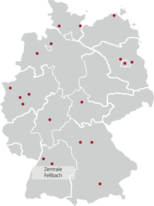 EXAMION Kundennähe in Deutschland EXAMION Kundennähe in Deutschland