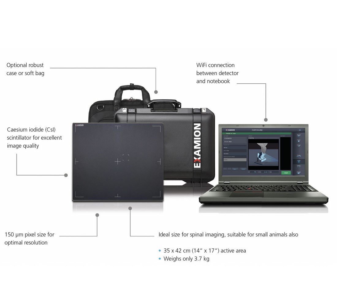 X-DR Portable Case L WiFi for mobile veterinary use